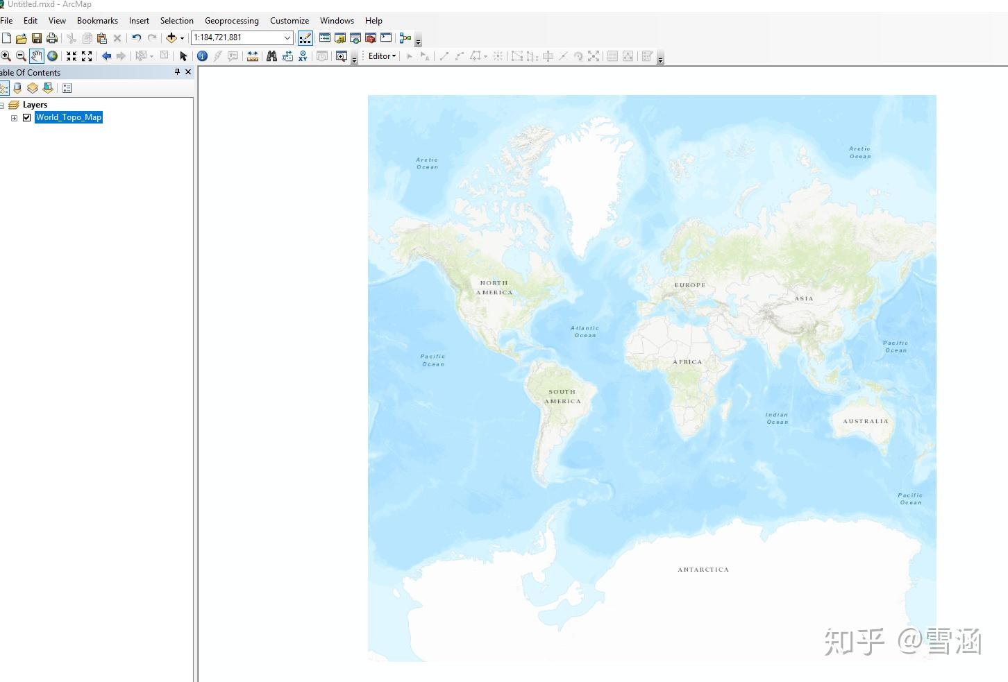 在arcmap中添加arcgisonline底圖的另一種方法