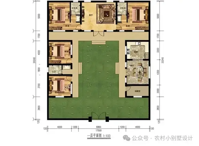 2026新款一层三合院:42套经典新中式四合院农村自建房别墅住宅 - 知乎
