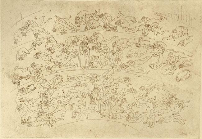 但丁《神曲》图文连载(23):背叛者冰冻的泪湖,乌哥利诺伯爵忆惨死往事