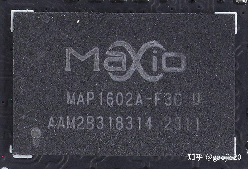 型号:主控:maxio map1602a缓存:dramless闪存:longsys ry18taa