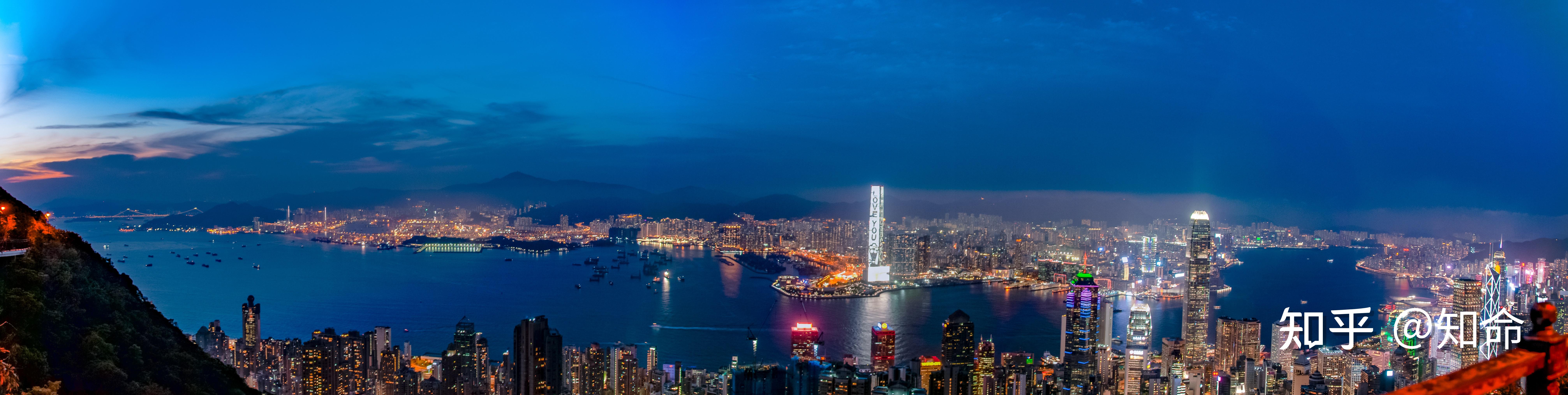 香港全景图片鸟瞰图图片