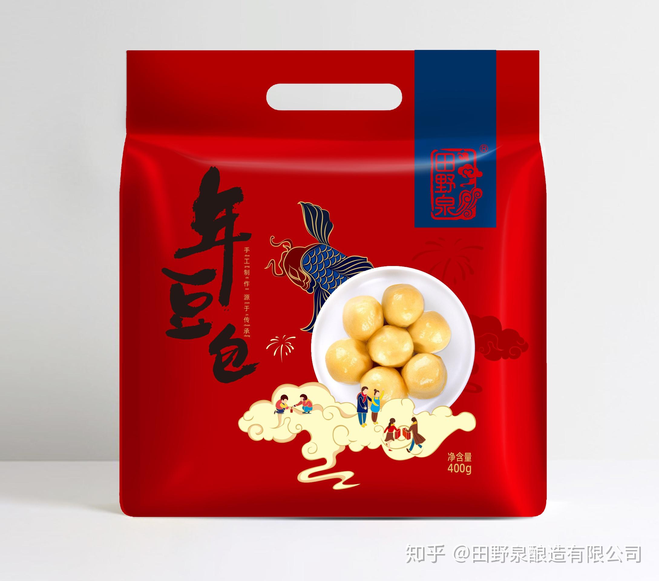 注:内含粘豆包12粒,净重400克田野泉粘豆包礼盒注:内含粘豆包礼包4包