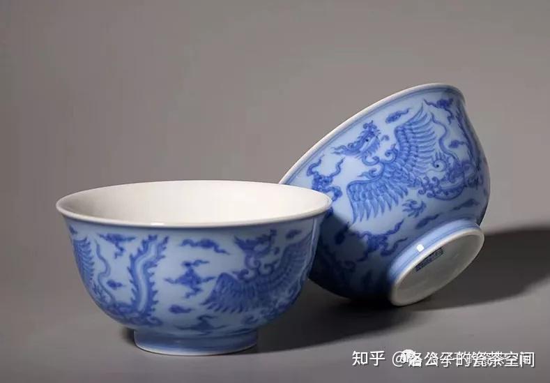 中国美術 景德鎭 青花染付 鳳紋樣茶椀 茶碗 3客 景德古窑 聊聊景德镇陶瓷茶器的凤纹题材，凤凰翔于千仞兮- 知乎
