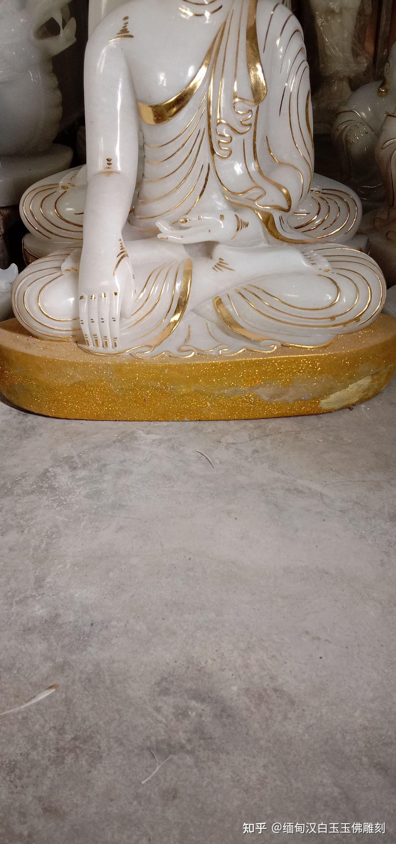 缅甸汉白玉玉佛雕刻转载请注明来源