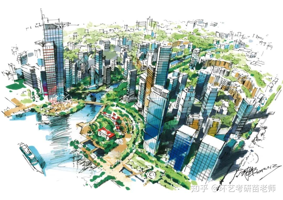建筑-景观手绘马克笔基本技法全解! - 知乎