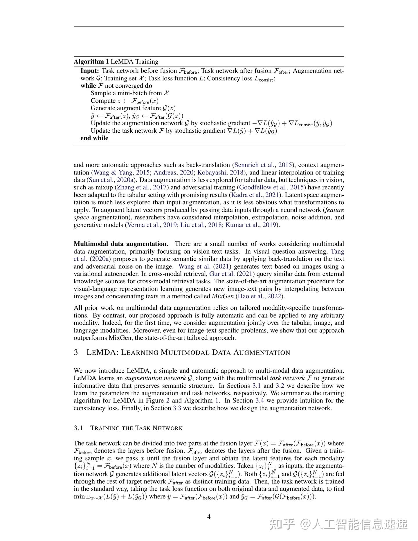 Learning Multimodal Data Augmentation in Feature Space - 知乎