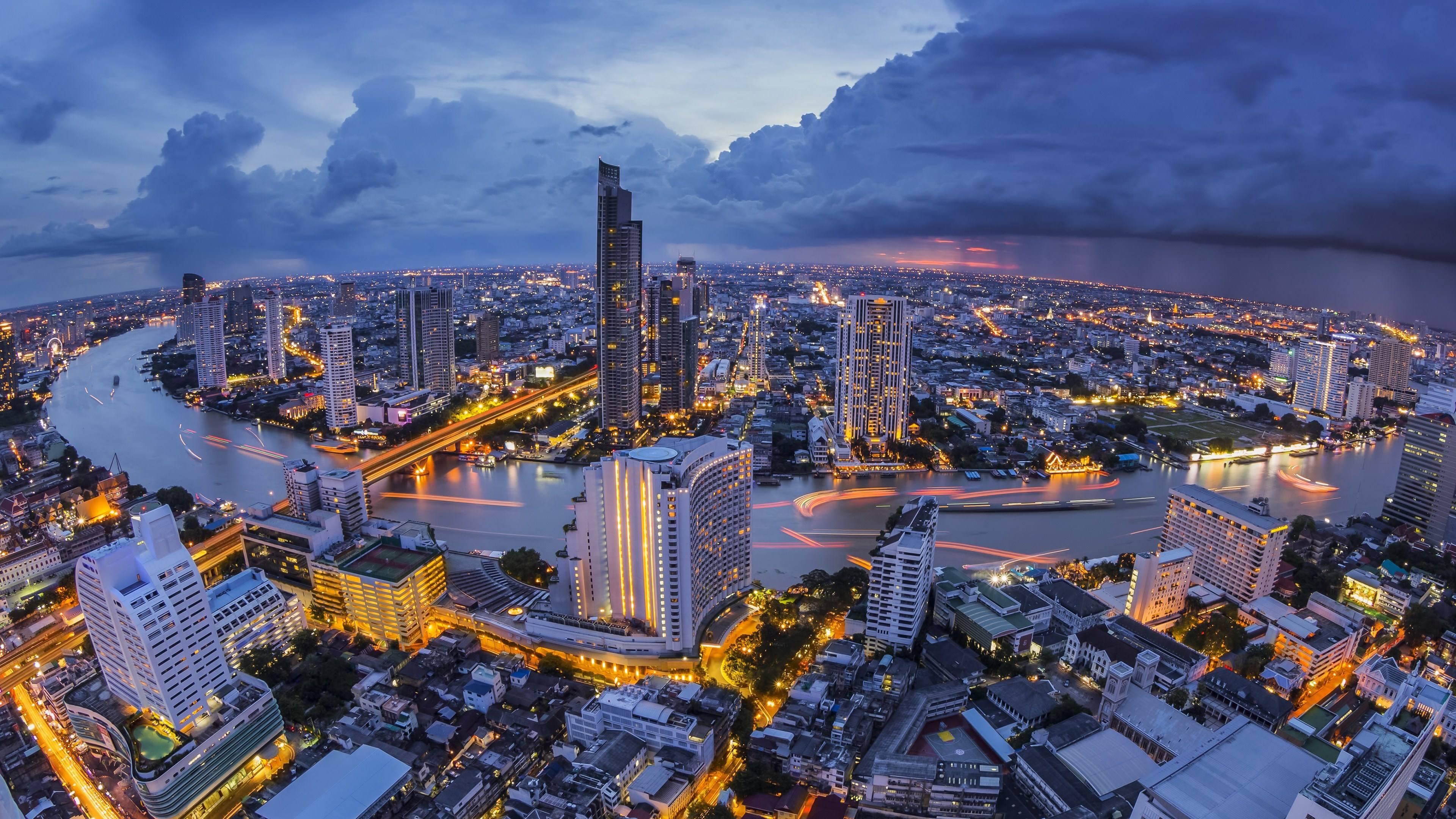 泰国曼谷的城市夜景|城市夜景|曼谷|泰国_新浪新闻