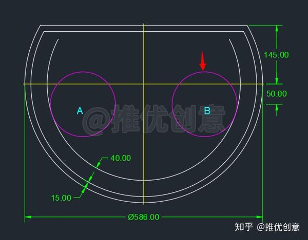 Cad中为什么画两个圆的圆角方向有时候总是相反 怎么解决呀 Cad倒圆角方向怎么确定 蜂产网