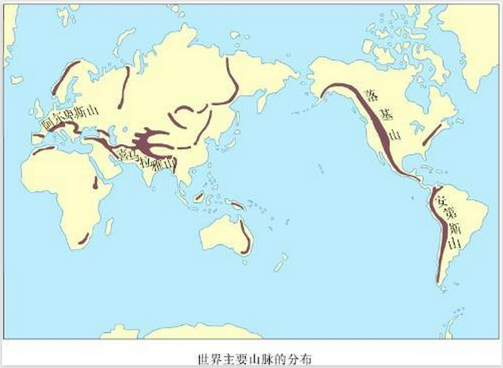 阿特拉斯山脉地图图片