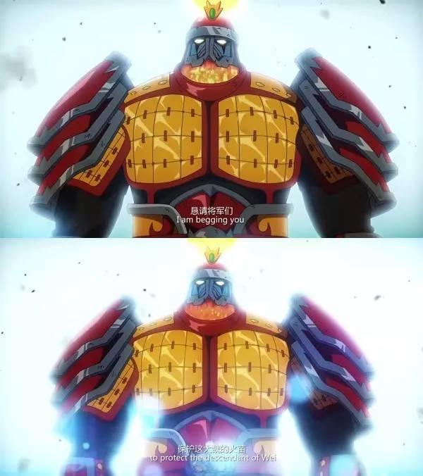 而网剧改得却有些憋屈了,于禁为了救下异人刀下的曹焱兵,被迫放下了