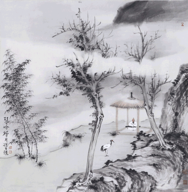 水墨禅意丨淡雅笔墨，绘尽国画独特禅意境界- 知乎
