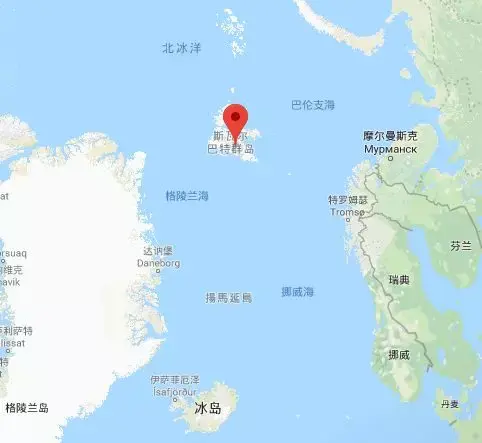 斯瓦尔巴群岛地理位置图片