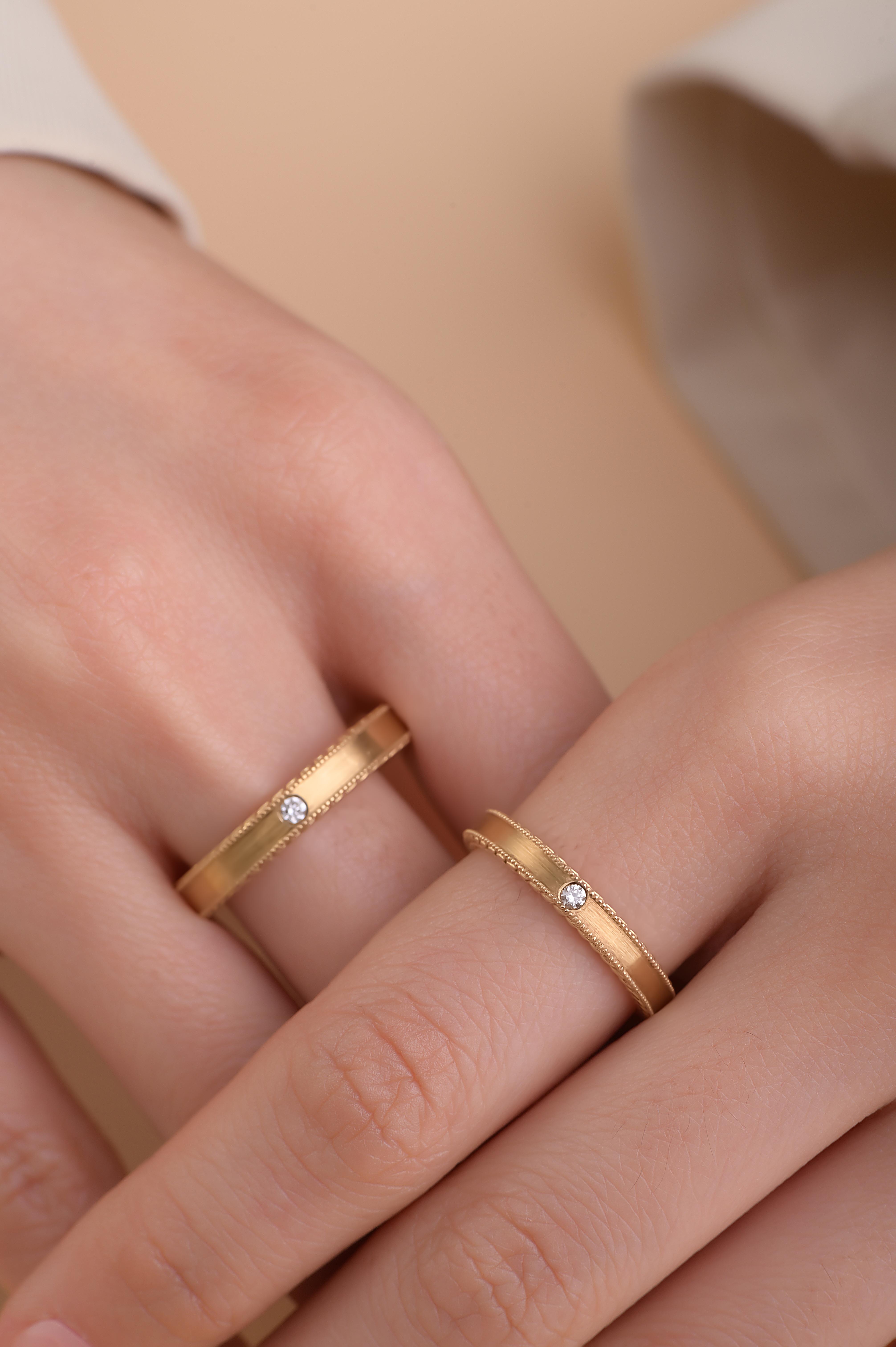 低调日常的情侣对戒,女生都爱的仪式感