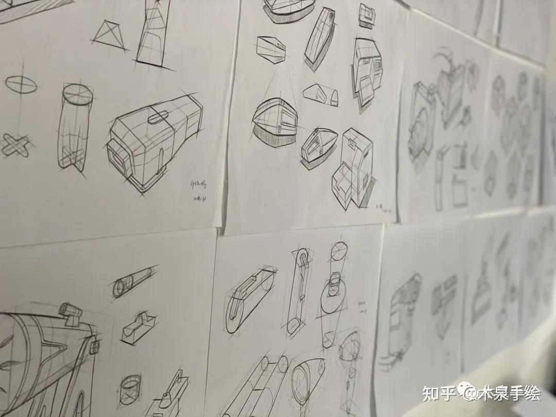 工业设计线稿木泉手绘2021寒假线稿作品展示