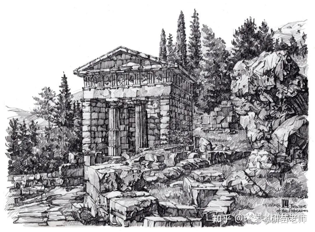 旅行手绘(七)-希腊