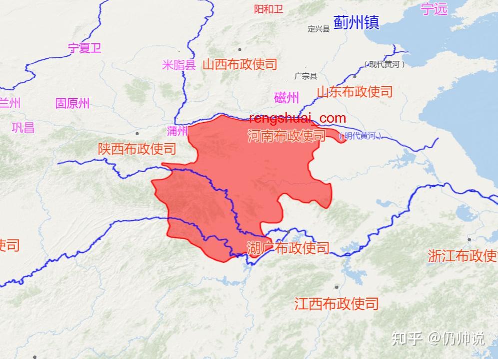 李自成大顺政权的势力范围 - 知乎