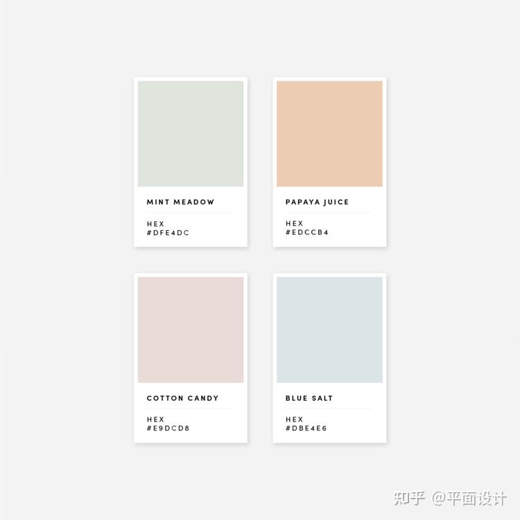 一组色彩搭配方案!四色 - 知乎