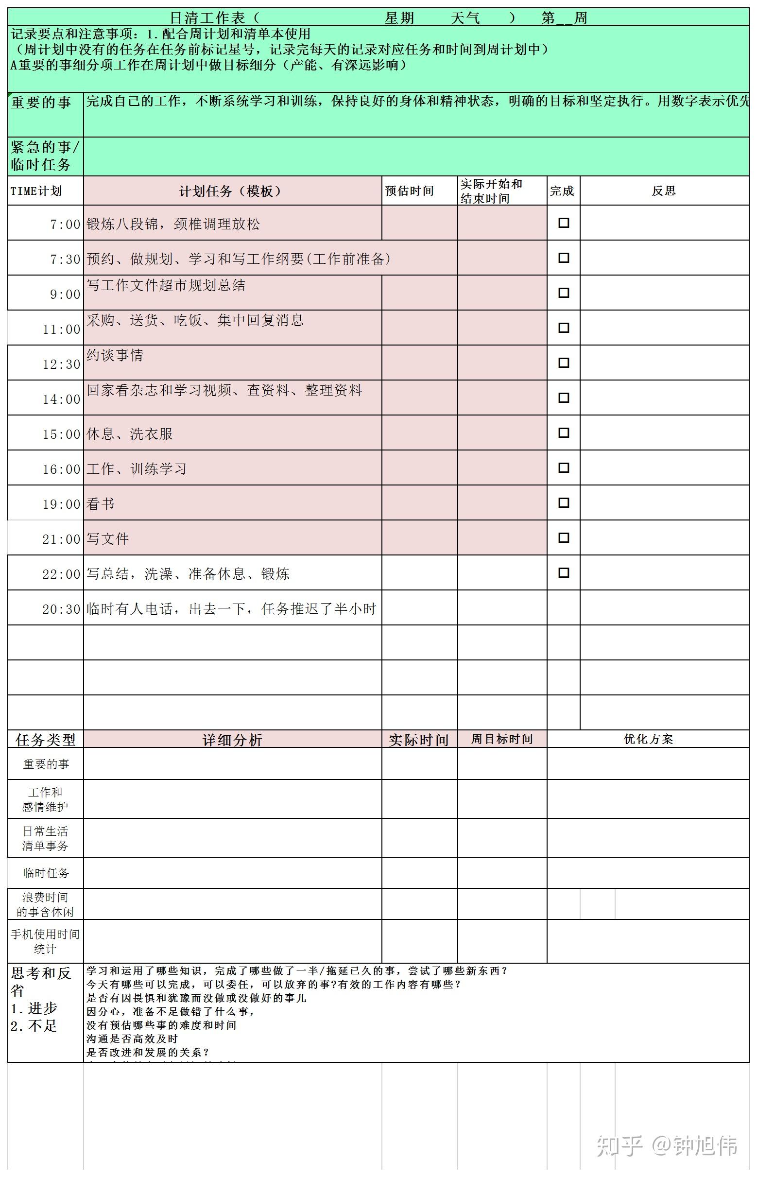 2022新年多種時間管理方案融合的日程表助力新年計劃實現