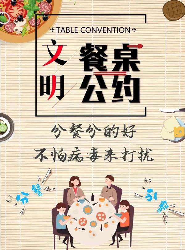 分餐制海报