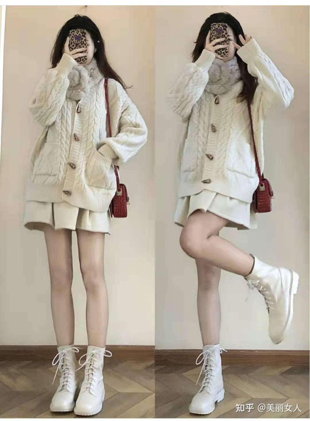 白色马丁靴怎么搭配衣服图片