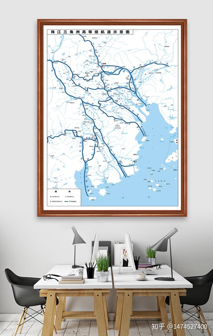 珠江三角洲高等级航道图珠三角水运地图