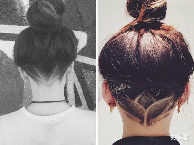 求推荐女生后颈剃发的形状