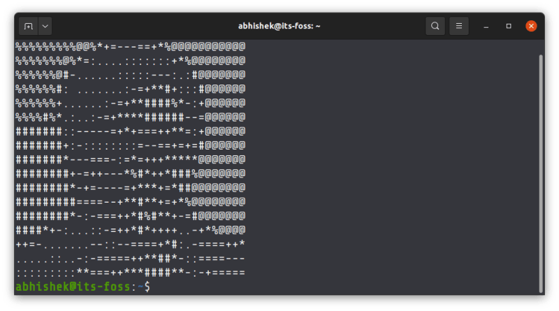 在 Linux 终端将图像转换成 ASCII 艺术 | Linux 中国 - 知乎