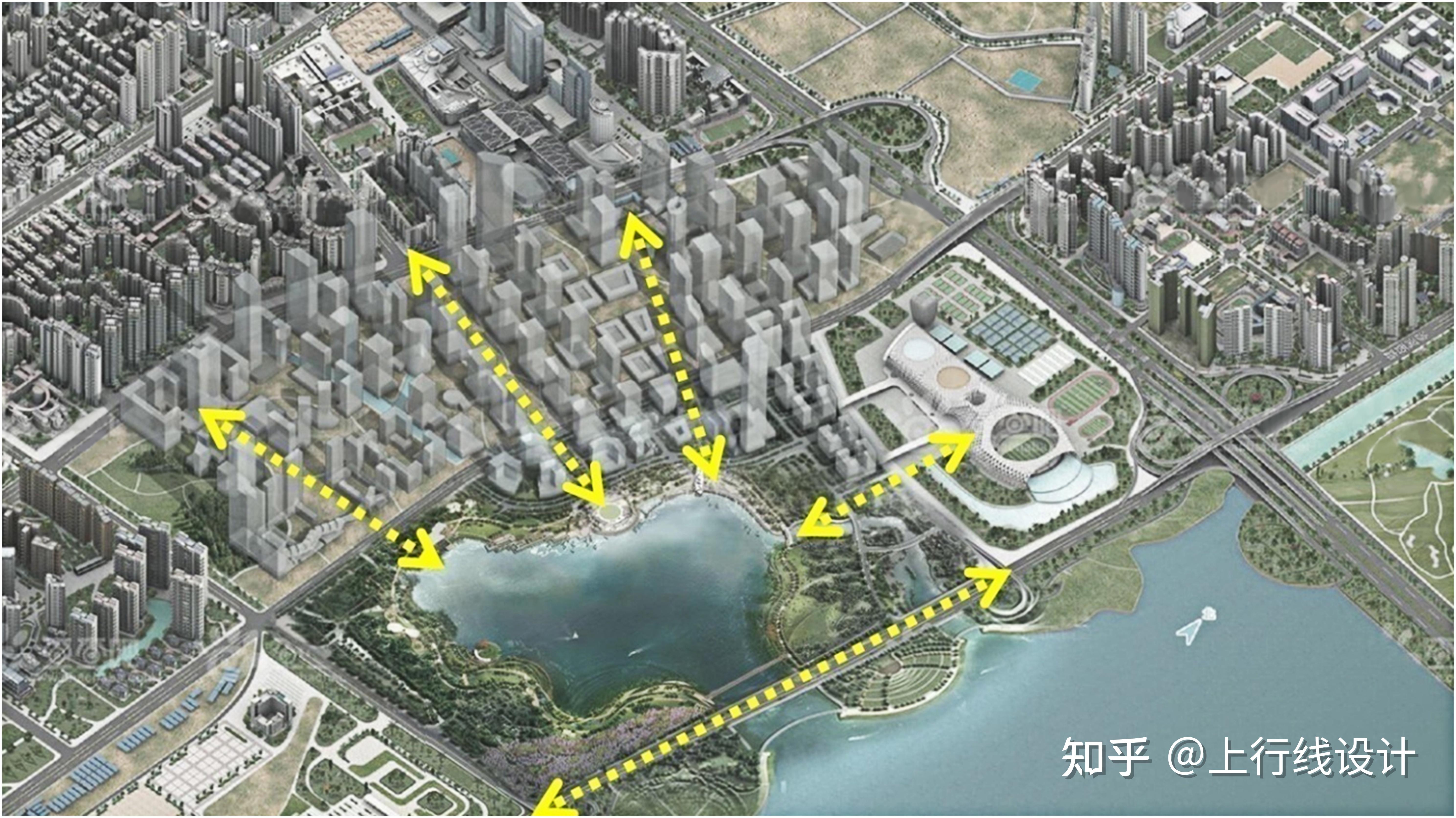 深圳人才公园导视标识上行线设计
