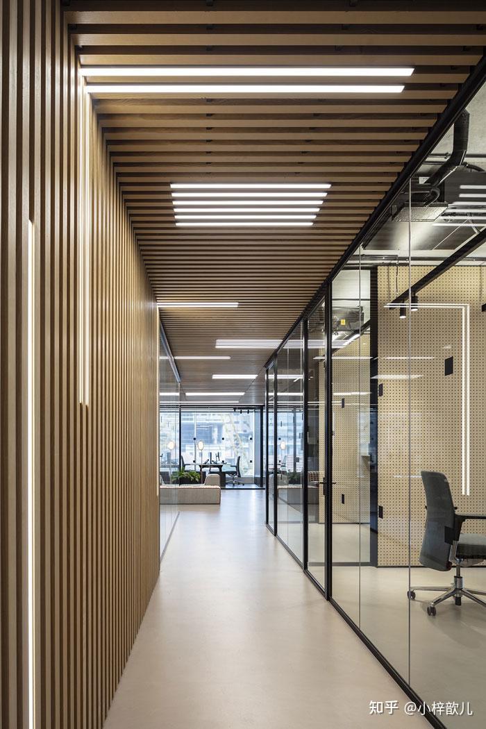 石家庄办公室装修设计走廊如何选择灯光