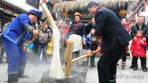 土家族的过年民俗:打糍粑