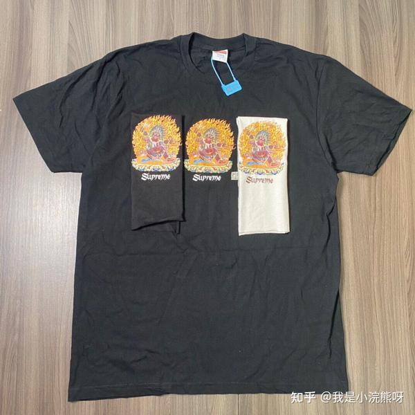 正品打版火神像Tee SUPREME 22SS PERSON TEE 黑白杏S-XL - 知乎