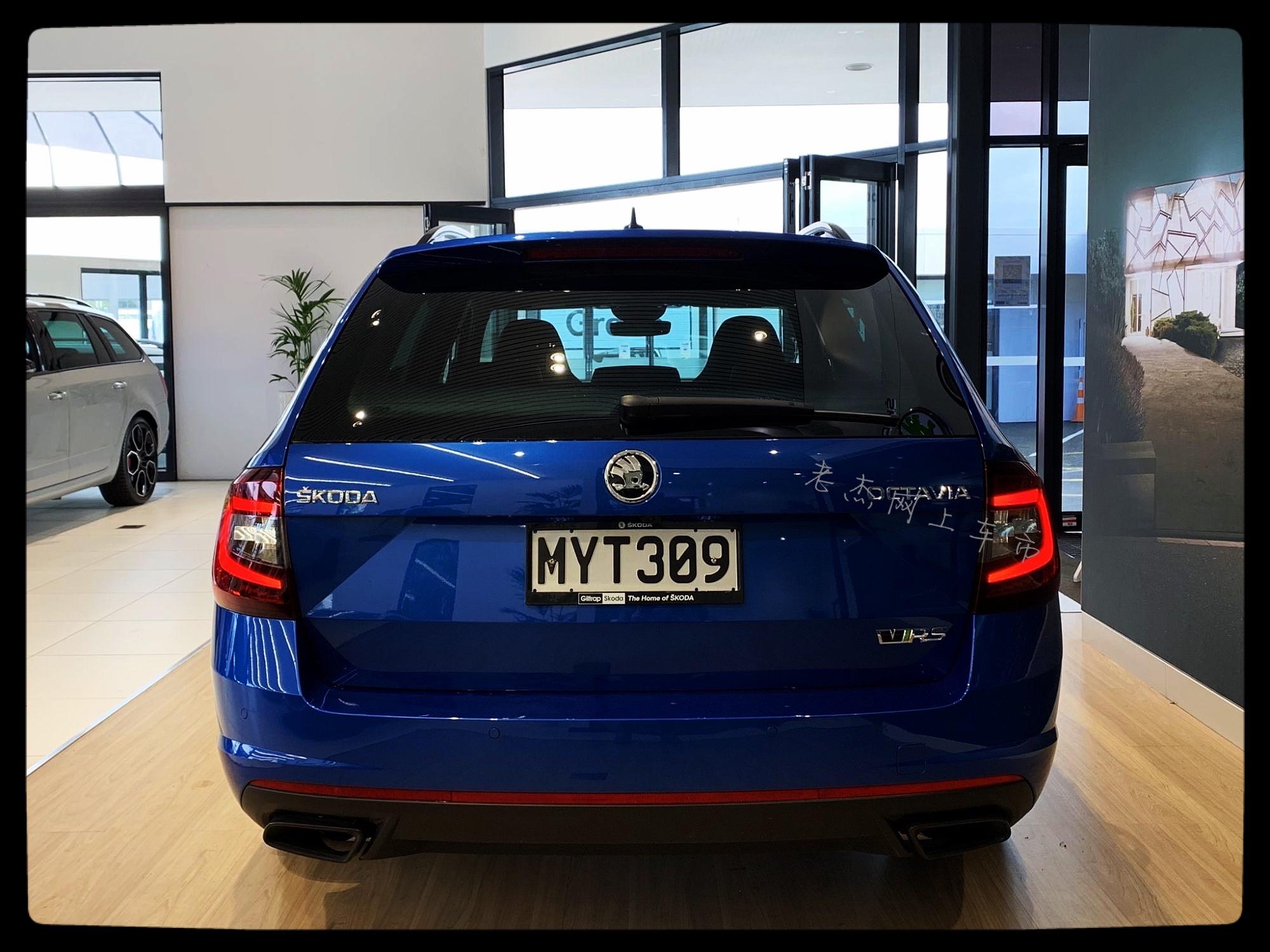 斯柯达明锐rs旅行版外观设计非常帅气运动感强烈