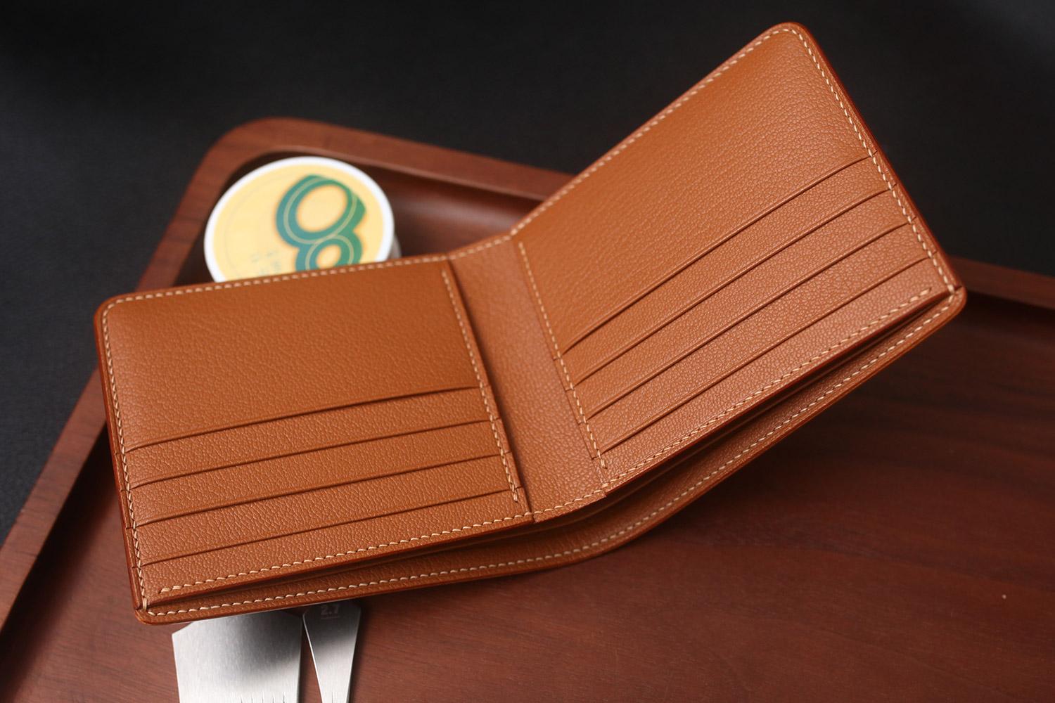 皮具定制两钞短夹