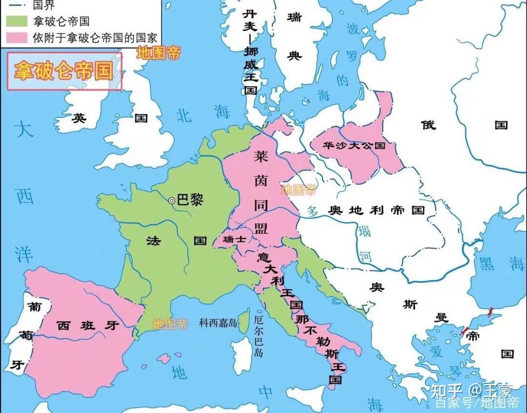 4,法國5,西班牙6,葡萄牙7,奧斯曼土耳其帝國8,俄國9,德意志邦聯