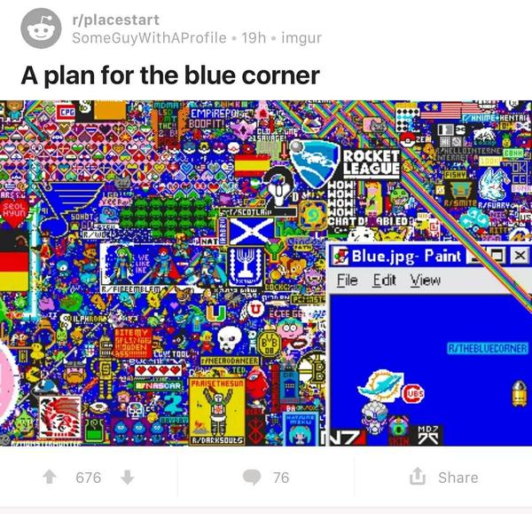 如何评价 <wbr>Reddit <wbr>的 <wbr>2017 <wbr>年愚人节 <wbr>/r/place <wbr>像素画活动？