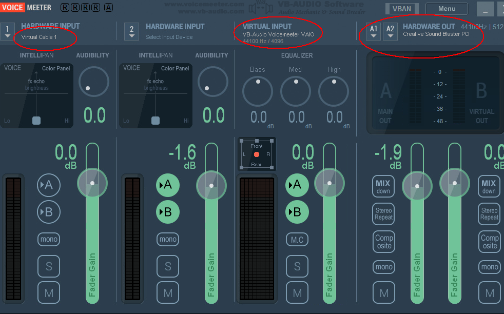 voicemeeter cable output voicemeeter cable output