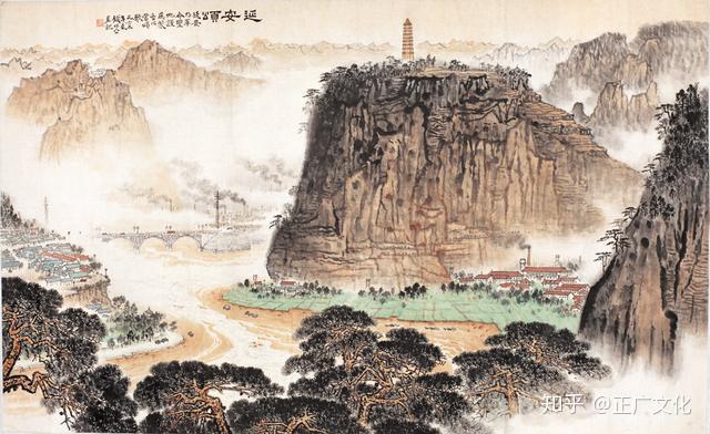 用画笔歌颂新时代钱松喦的红色山水