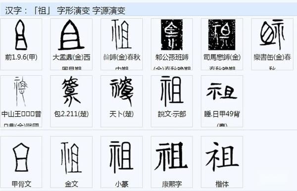 甲骨文演义“祖”字：古文“祖”、“且”是同一个字，“祖”在甲骨文里已加“示”旁，本义是“祖庙” - 知乎