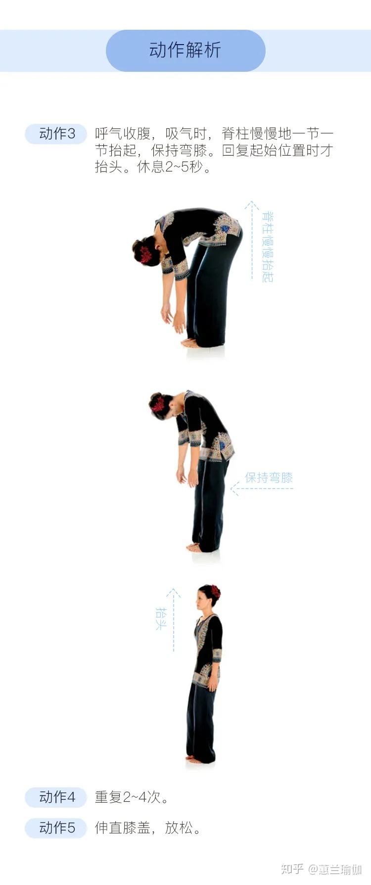 瑜伽「站立前弯式」伸展脊柱 激活神经 - 知乎