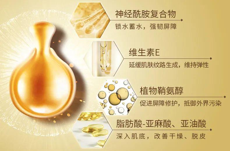 也比较全面,有角鲨烷,两种神经酰胺,还有植物鞘氨醇,和亚油酸等多种不