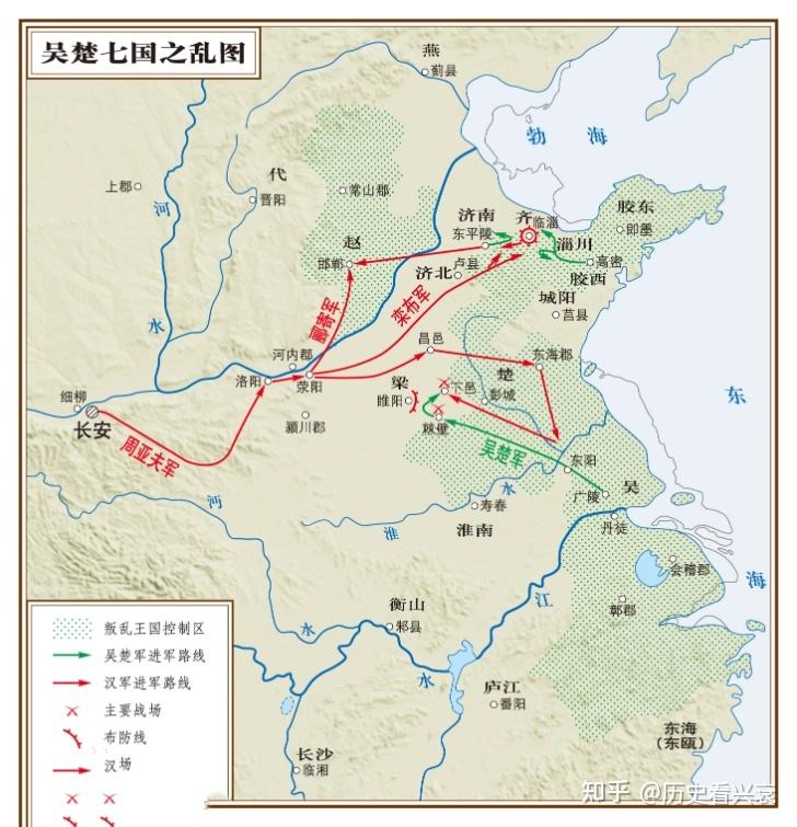 七国之乱发生在什么时候,参与叛乱的诸侯国,分别是哪七国? - 知乎