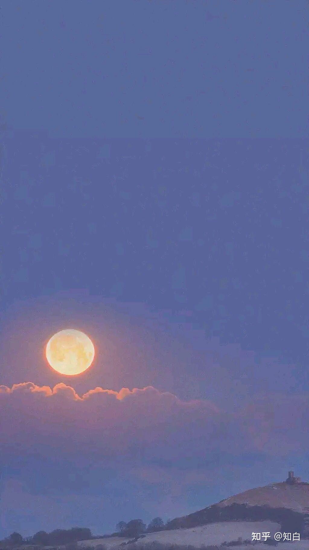 有哪些关于月亮的微信背景图