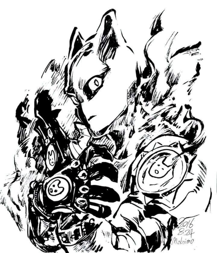 大佬们有没有jojo的奇妙冒险里杀手皇后的壁纸