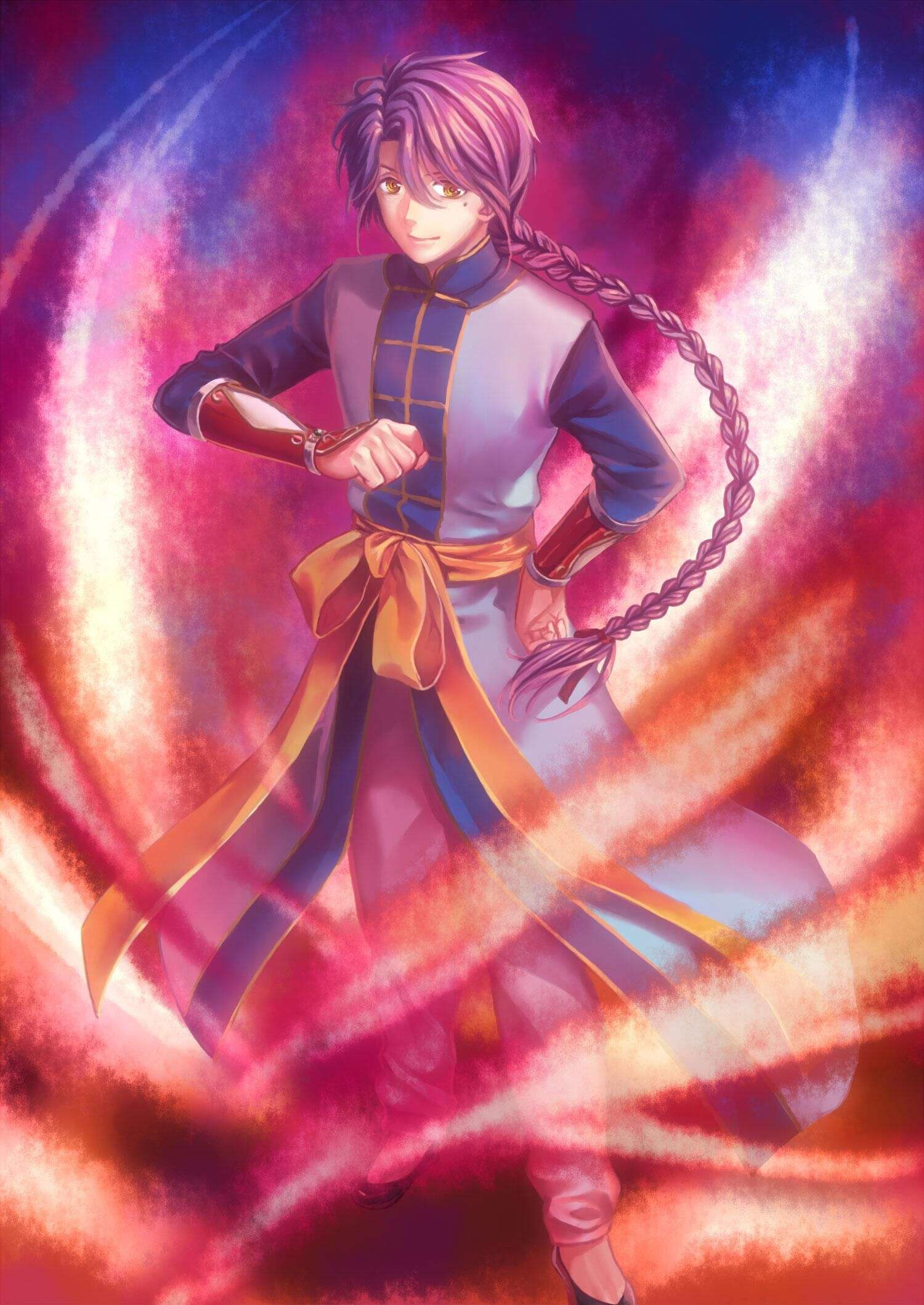 可以分享一些男生扎辫子高清图吗,好看的成熟的最好是动漫的?