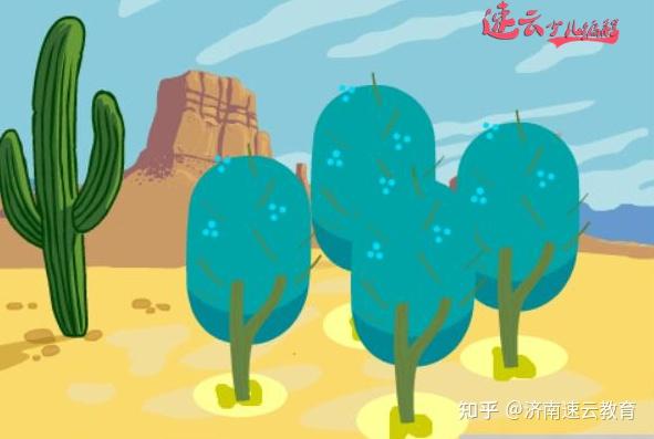 浇水五次后,小树从树坑中长出来解析:这道题看似没什么难度,因为小树