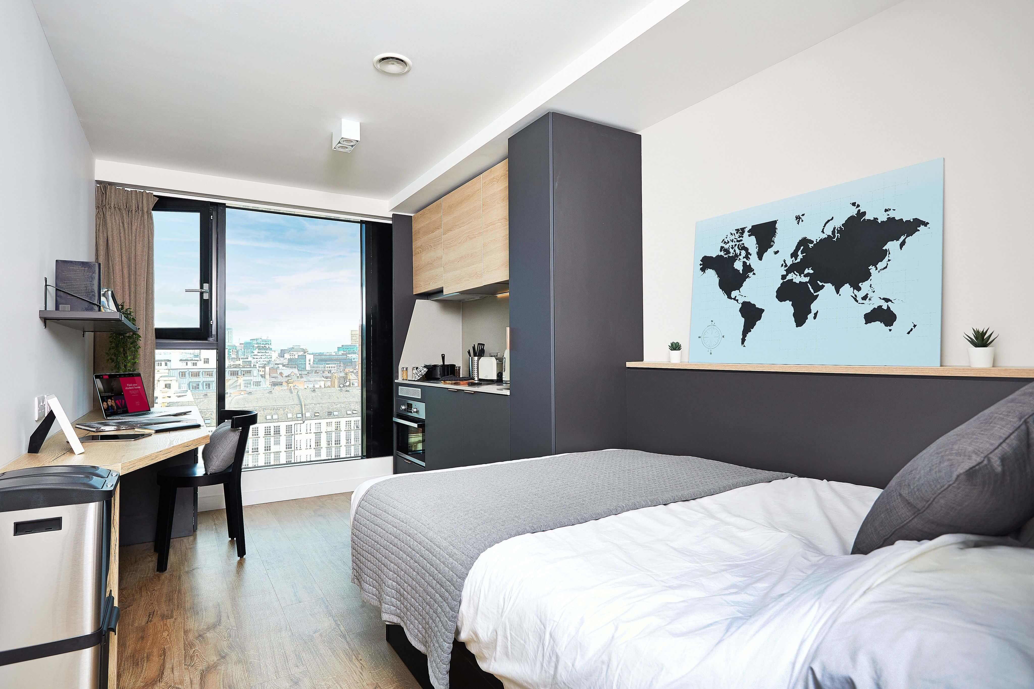 曼彻斯特学生公寓推荐步行可至曼大公寓设施齐全居住体验感极佳