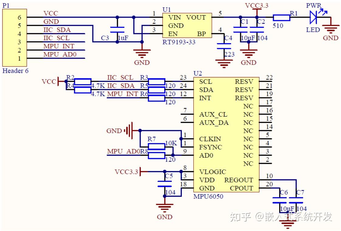 采用战舰 stm32f1 开发板的 atk module 接口连接 atk-mpu6050 模块