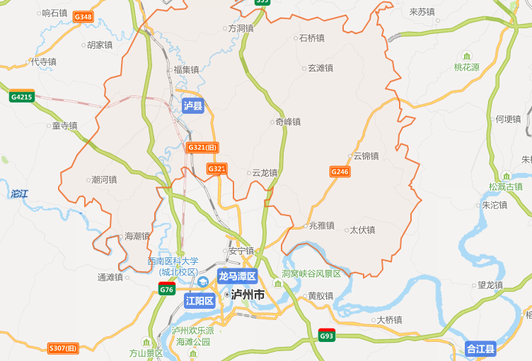 泸县地图高清版可放大图片