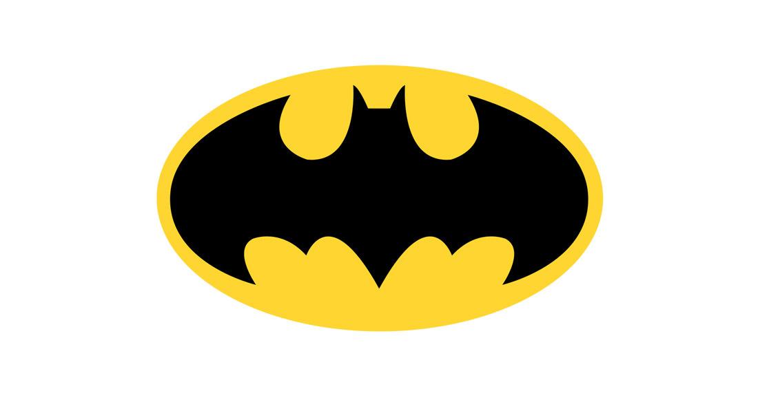 logo蝙蝠侠和超人的混合logo适合儿童友好的设计神奇女侠logo系列经典