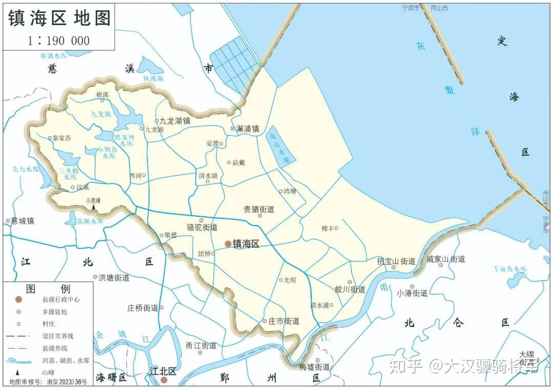 宁波市2023年版高清行政图(含海曙/鄞州/江北/镇海/北仑/奉化/象山/宁海县/余姚/慈溪10个县区) - 知乎